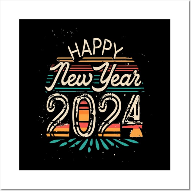 Happy new year 2024 Wall Art by your best store